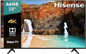 Televisor Hisense 58A6GR 58 pulgadas Smart Tv UHD 4K ROKU